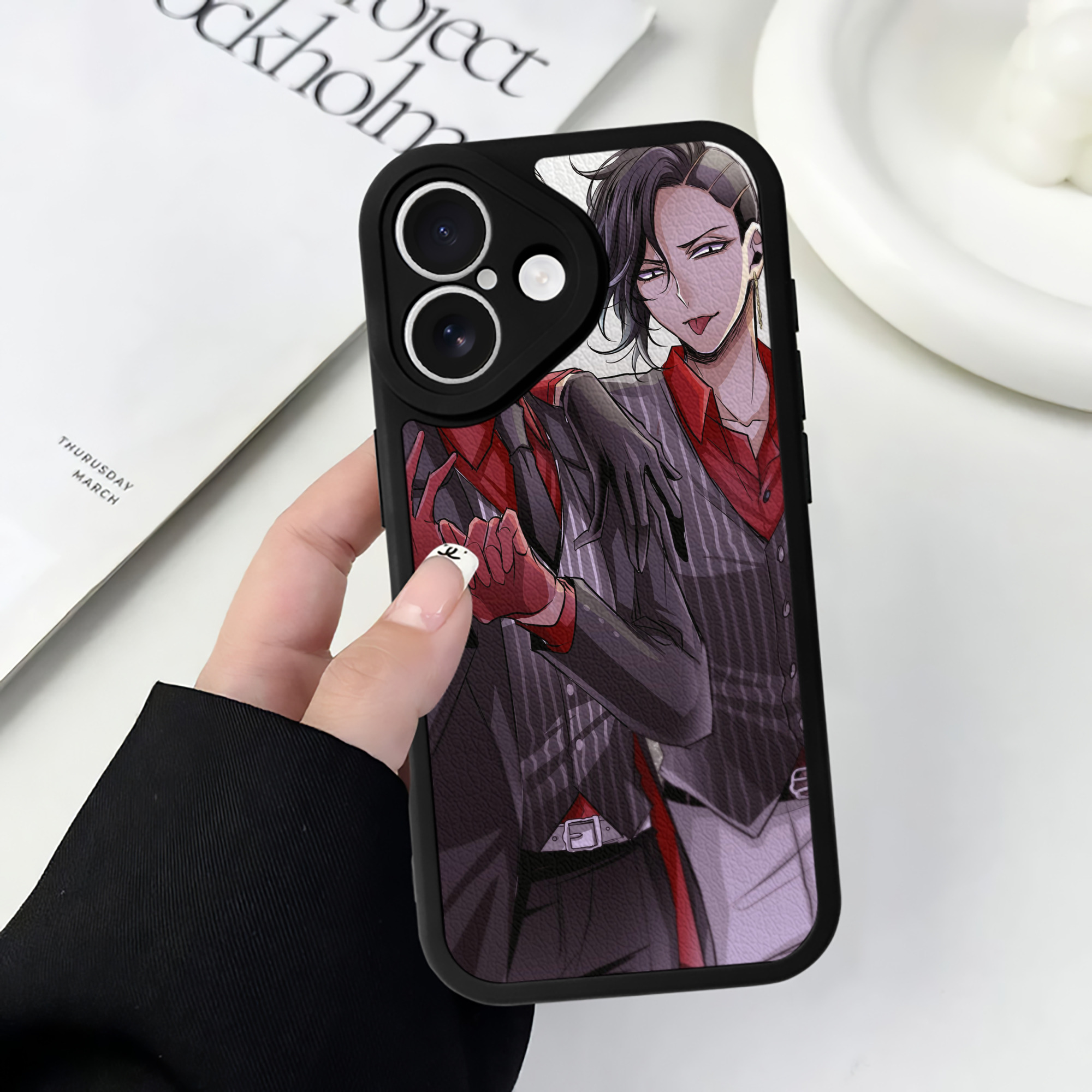 （画像用） 東京リベンジャーズ Tokyo Revengers 【iPhone 16シリーズ対応】シリコンスマホケース（レザー調） 材質：シリコン